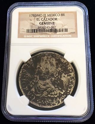 1783 Mo Ff Silver Mexico Eight Reales 