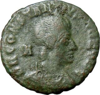 Constantius Ii Ae3 Soldier Spearing Horseman Authentic Ancient Roman Coin Rare photo