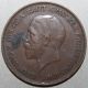 British Large Penny Coin,  1930 - Km 838 - George V - United Kingdom Uk Britain Penny photo 1