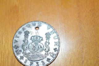 1739 - Mo Mf Mexico 2 Reales Coin photo