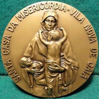 Mother & Children / Hospital - Social Work - Charity 80mm 1966 Bronze Medal photo