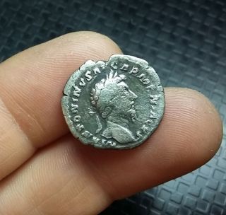 Antique Coin Silver Marcus Aurelius Roman Denarius 161 - 180 A.  D 0593 Ca photo