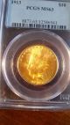 1913 $10 Gold Pcgs Ms63 Indian Head Eagle Dollar Bright Gold photo 2
