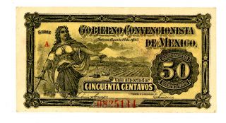 Mexico … P - S882 … 50 Centavos … 1915 … Au photo