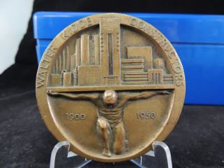 Walter Kidde Constructors 50 Year Bronze Medallion photo