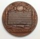 1893 Columbian Exposition Prize Bronze Medal In Metal Case,  Named Exonumia photo 3