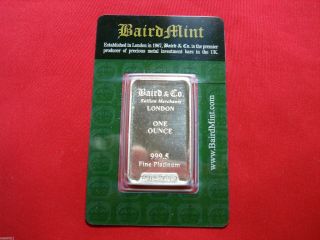 1 Oz Platinum Baird Bar A Must Have Platinum Bar For The Serious Collector Wow photo