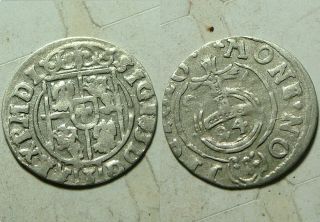 Medieval Europe Silver Coin Poland 1624 Sigismund Iii Polker 1/24 Thaler photo