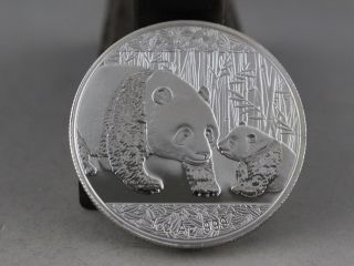 Chinese 2011 Year 1oz Alloy With Silver Chinese Panda Coin C110 photo