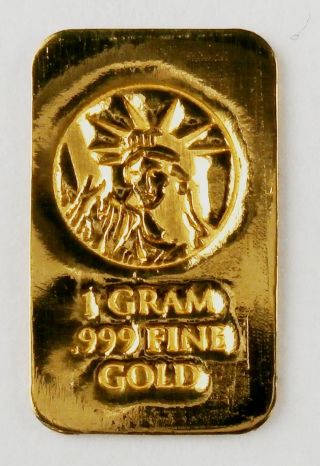 Gold 1 Gram 24k Pure Gold Bullion Bar 999 Fine Pure Gold C13 photo