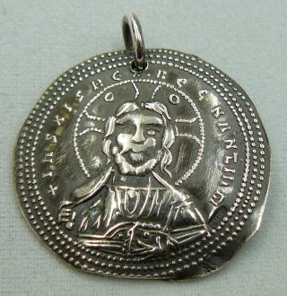 Romanus Iii Argyrus,  Byzantine Coin,  925 Sterling Silver,  Pendant photo