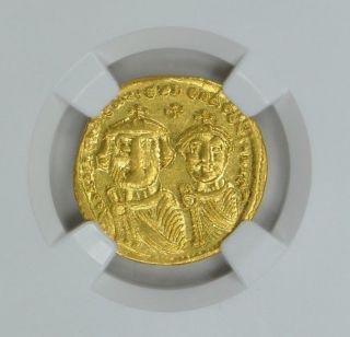 Ancient Gold Byzantine Empire Heraclius,  Her Ad 610 641 Ngc Choice Xf $548.  88 photo