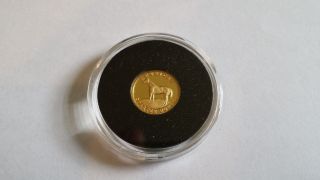 1/20 Oz Gold Coin $25 Republic Of Liberia American Quarter Horse - Year 2000 Rare photo