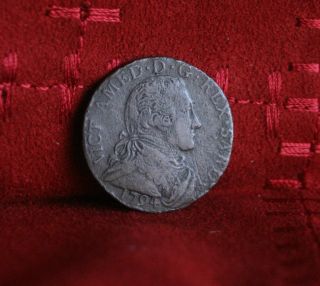 Italian States 1794 Sardinia 5 Soldi Billon World Coin Italy photo
