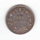 1881 Great Britain Queen Victoria Silver Sixpence.  Vf. UK (Great Britain) photo 1