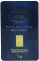 1 Gram Istanbul Gold Refinery Bar.  9999 Fine (in Assay) Bars & Rounds photo 1