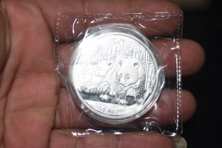 2010 China 1oz Alloy With Silver Chinese Panda Coin photo