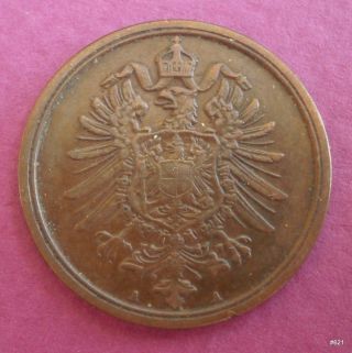 1876 A Germany 2 Pfennig - 3.  33 G – ø 20 Mm photo