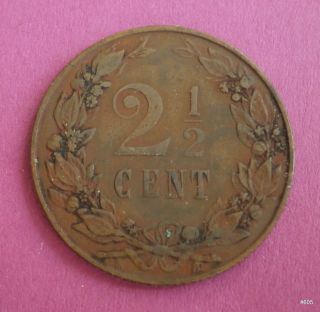 1903 Netherlands 2 1/2 Cents - 4 G – ø 23.  5 Mm photo
