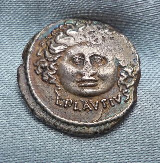 Moneyer ' S Of Imperatorial Rome.  L.  Plautius Plancus.  47 Bc.  Ar Denarius,  17.  5 Mm photo