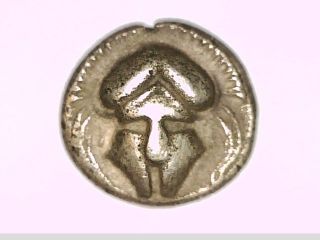 Greek Greece Thrace Mesambria Mesembria Silver Diobol Coin Corinth Helmet Wheel photo