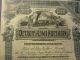 Old 1897 Detroit And Lima Northern - Railway Gold Bond Certificate - Michigan Transportation photo 1