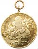 Baby Coming Out Of Flower - Splendid Antique Medal Pendant Exonumia photo 3
