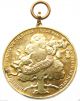 Baby Coming Out Of Flower - Splendid Antique Medal Pendant Exonumia photo 4