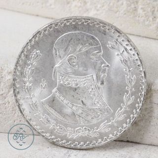 10 Silver - 1964 Mexico Mexican 1 Un Peso 15.  9g - Coin In3142 photo