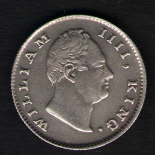 East India Company (william Iv) Half Rupee 1835 Silver Coin Rare photo