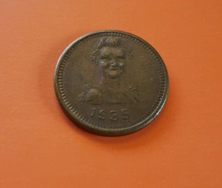 1935 Civil War Type Ww1 Era Token Copper Coin Advertising Token Coin photo