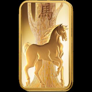 Pamp Suisse 2014 Year Of The Horse 5 Gram Pure 9999 Gold Assayed photo