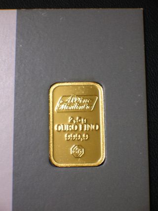 2.  5 Gram Gold Bar / 24 Karat - 999,  9 / Albino Moutinho photo