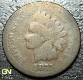 1875 Indian Head Cent Penny - Make Us An Offer O5180 photo