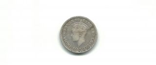 Guyana 1943 4 Pence Silver Coin photo
