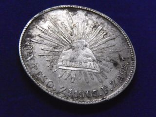 Mexico 1903 Un Peso Zs.  Fz Silver Coin photo