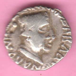 Ancient - Western Kshatraps - King Nahapana ' S Pic - Drachm - Rarest Silver Coin - 23 photo