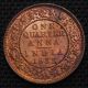 India 1933 King George V 1/4 Anna Coin.  Calcutta Unc India photo 1