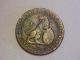 1870 Spanish - Puerto Rico 5 Centimos Coin (entierro) Coins: World photo 1