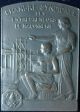 Art Deco 1941 Large French Silver - Plated Bronze Plaque Medal By L.  Cariat Exonumia photo 1