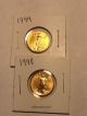 1998 And 1999 1/10 Ounce Gold Eagles Gold photo 1