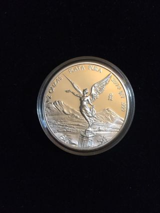 Mexico.  999 Silver Libertad 2 Oz 2014 Proof Unc See Pictures photo