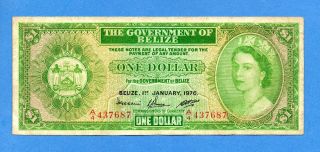 1976 $1 Belize,  The Government Of Belize photo