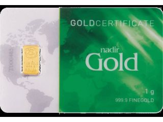 1 Gram Gr Pure Gold Bar Bullion Ingot Certified 0.  9999 24k / photo