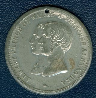 1863 British Medal To Commemorate The Marriage Of Prince Of Wales And Alexandra photo