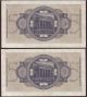 (858) Germany 5 Reichsmark 1940 - 1945,  P: R138b,  9 Bank Ser.  Nr.  In Row,  Au (1) Europe photo 1