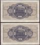 (858) Germany 5 Reichsmark 1940 - 1945,  P: R138b,  9 Bank Ser.  Nr.  In Row,  Au (1) Europe photo 5