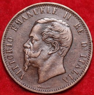 1866 Italy 10 Centesimi Foreign Coin S/h photo