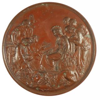 1862,  Great Britain.  International Exhibition Prize Medal By L.  C.  Wyon photo