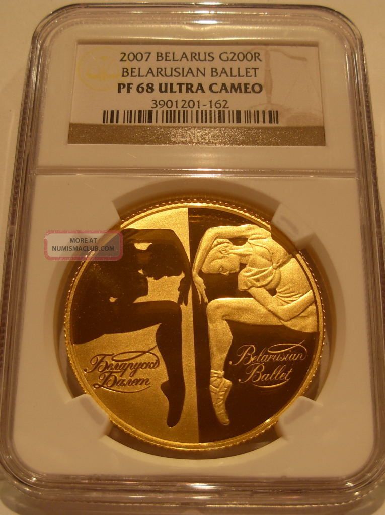 Belarus 2007 Gold 1 Oz 200 Roubles Ngc Pf 68uc
